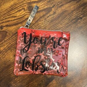 Red 'You're My Lobster' change purse